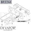 Bristan Bright Wall Mounted Bath Filler Spares